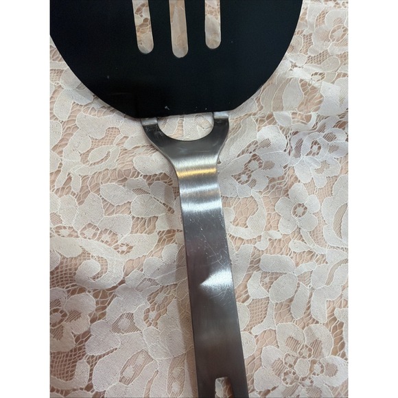 Amco Rust Proof Stainless Short Spatula Black Heat Resistant Nylon USA 11031 Com - Picture 5 of 16